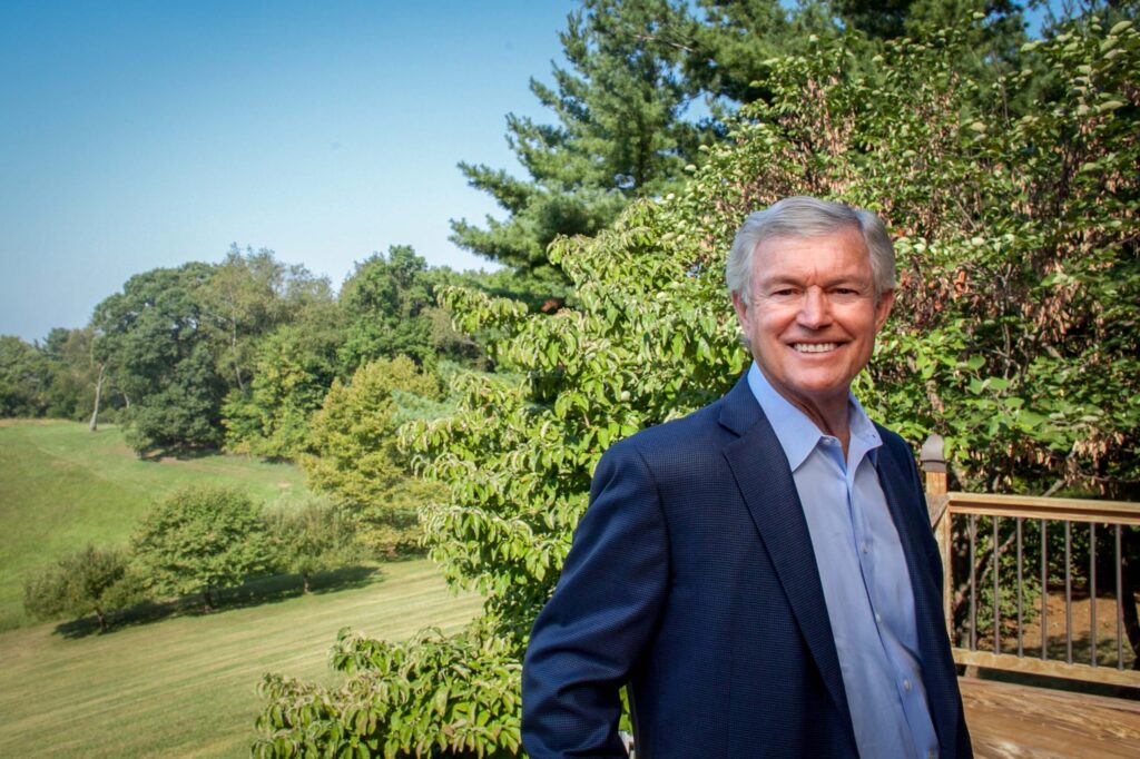 dick vermeil on his back porch
